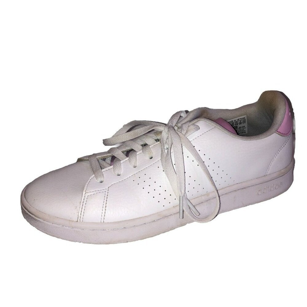 Adidas Advantage Sneaker Athletic Shoes White Pink Mens US 11 EU 44 IF6108